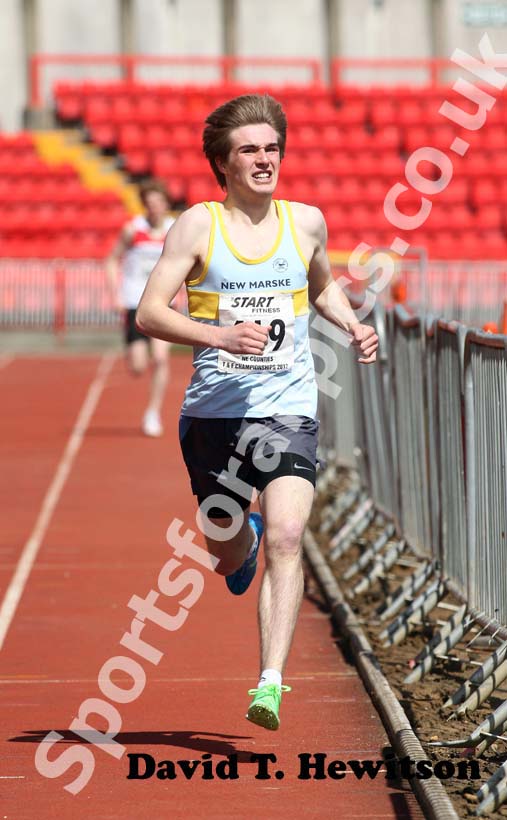 Charles James Pasco, wins the Under-17 1500 metres, 2012 North Eastern Championships.
